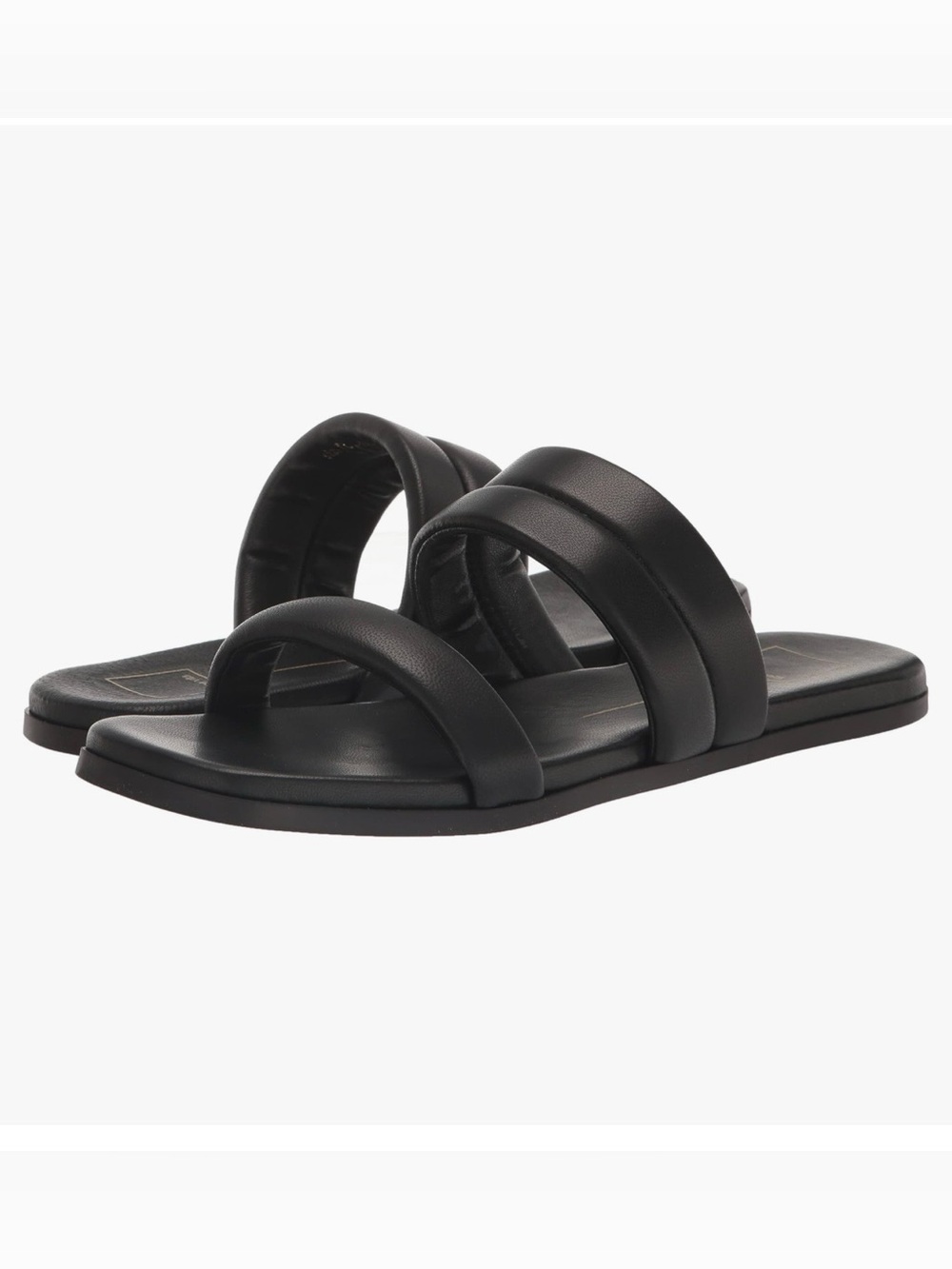 Dolce Vita Black Double-Strap Women’s Slide Sandals Size: 10 (GENTLY WORN)